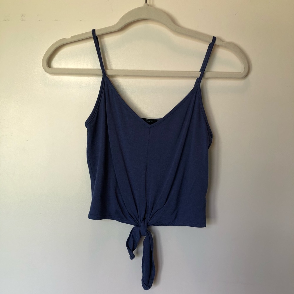 Navy spaghetti strap top